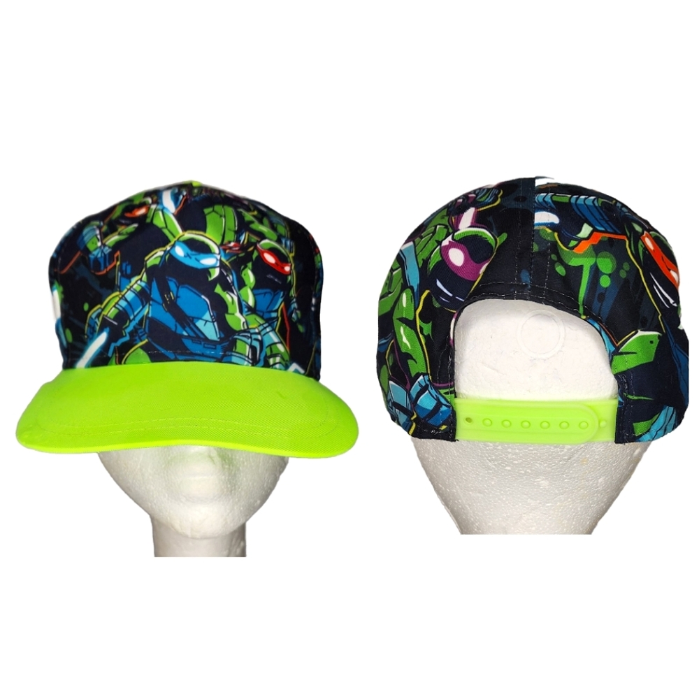 Boys Ninja Turtles Hat Cap Nickelodeon Neon Green